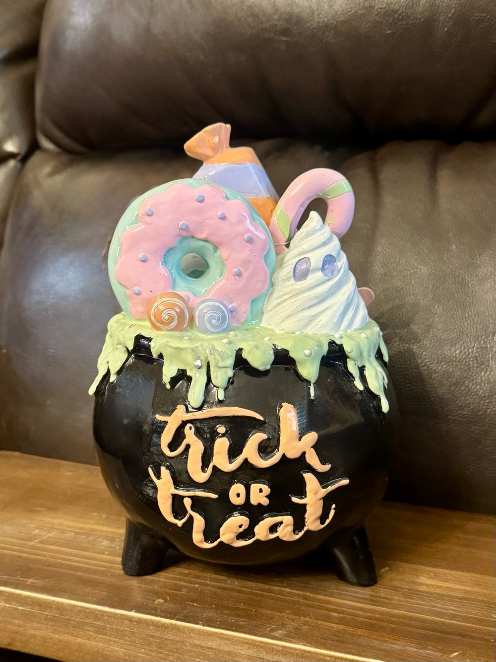 Halloween Trick or Treat Cauldron Candy Holder - Pastel Candy Design